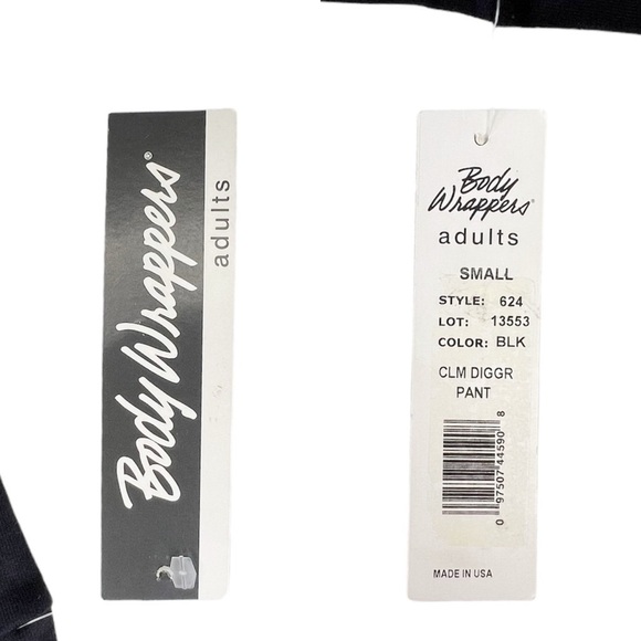 Body Wrappers 2 Pairs of Cropped Black Dance Pants Women’s Size Medium NWT New - Picture 3 of 5